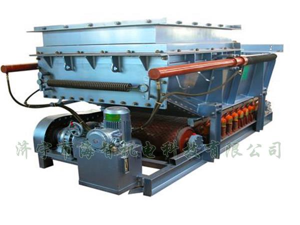 它將帶式（甲帶）給料機的手動檢修閘門改為電動、液動或氣動控制閥門，增大了閘門推力